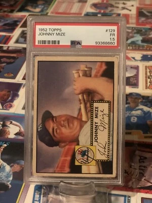 1952 Topps Johnny Mize #129 PSA 1,5! Foto 1 de 4