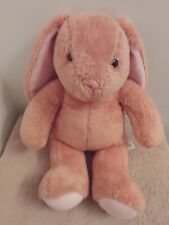 Build-a-bear  Bunny Rabbit Easter Plush Tan Brown With Pink Floppy Ears...