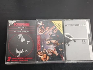 Lot of 3 Scorpions Rare In Trance / Fly To The Rainbow Cassette Tapes Live Rock - Picture 1 of 12