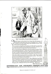 James Montgomery Flagg Metropolitan Life Advertisement May 1928 - Imagen 1 de 1