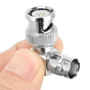 5pcs L-shape BNC Male To Female Connector Coaxial Cable Adapter - Zdjęcie 1 z 7