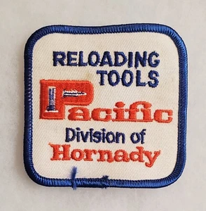 Vintage Patch ( 1 ) Reloading Tools Pacific Division Of Hornady - Picture 1 of 1