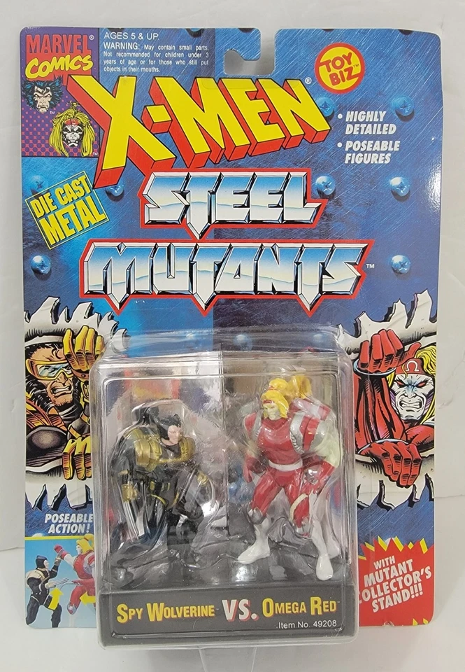 X-men Steel Mutants Professor X VS Magneto Diecast Figures ToyBiz 1994