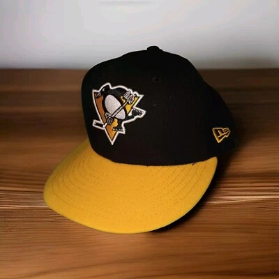 VINTAGE PITTSBURGH PENGUINS NEW ERA 59fifty FITTED CAP SIZE 7 3/8  - Image 1 of 4