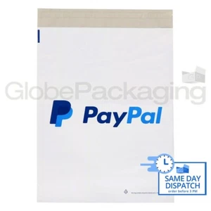 50 x Strong White PayPal Mailing Postal Poly Postage Bags 12x16" (305x405mm) - Picture 1 of 6