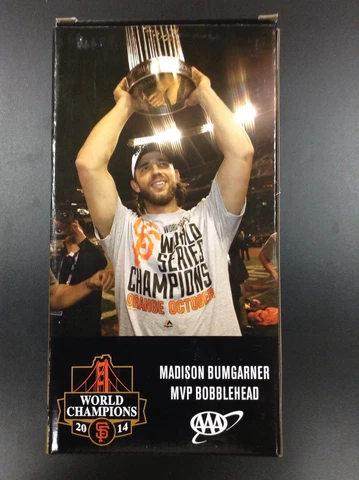 San Francisco Giants Madison Bumgarner 2014 World Champs MLB MVP Bobblehead New Cover
