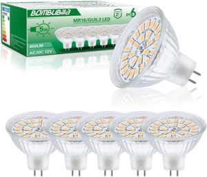 MR16 5W LED Leuchtmittel Spots Energiespar Downlight Warm Natur Tag Weiß Strahler - Bild 1 von 3