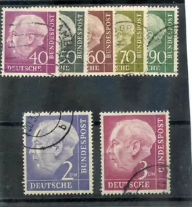ALEMANIA (PAQUETE) Sc 713-6,8,20-1 (MI 188-91x,3x,5x-6x) F-MUY BUEN ESTADO USADO 1954 VALOR HENO $30 - Imagen 1 de 1
