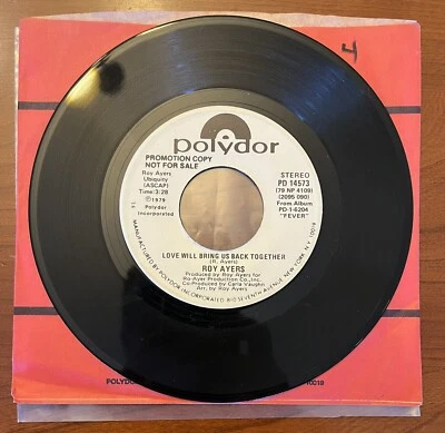 Roy Ayers Love Will Bring Us Back Together Rare Jazz Funk Promo 45 RPM Record Foto 1 de 3