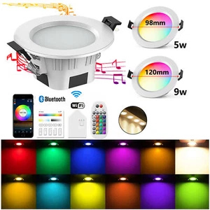 LED Einbaustrahler Dimmbar 5W 9W Bluetooth WIFI RGBW Einbauleuchten Decken Spot - Bild 1 von 23