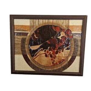 Artista de medios mixtos Harriet Hanson años 70 15" X 12" artista de Chicago ver fotos - Imagen 1 de 12