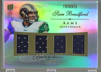 2010 Topps Tribute Quad Relics /45 Sam Bradford #QR-SB Rookie RC - Image 1 of 2