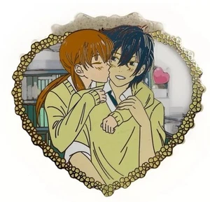Tonari no Kaibutsu-kun Shizuku Mizutani and Haru Yoshida Enamel Pin - Picture 1 of 3