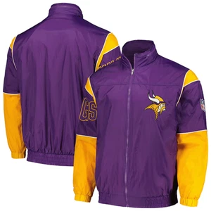 Minnesota Vikings Mitchell & Ness Authentic Sideline Full Zip Jacket - Size L - Picture 1 of 3