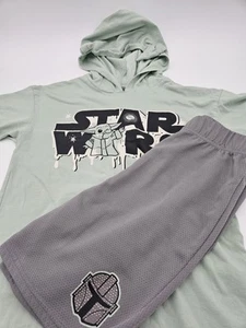 Boy's Star Wars Hooded Shirt & Shorts, Size 10 - Picture 1 of 7