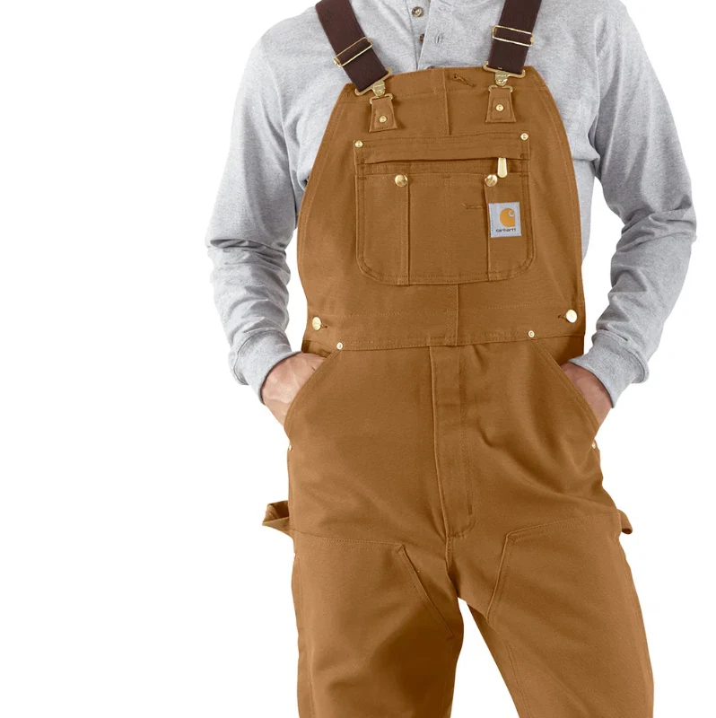 Babero Carhartt Firm Duck calce holgado para hombre talla 36x36 0R0037-M MARRÓN NUEVO CON ETIQUETAS Foto 1 de 1