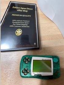 BANDAI WonderSwan Console Clear Green with Box Collectibles From Japan