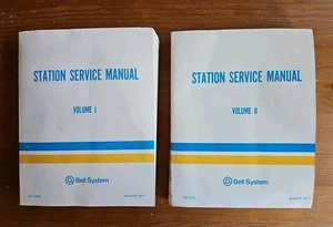 Vintage Bell System Telephone Station Service Manuals Volume 1 & 2 August 1977 - Imagen 1 de 4