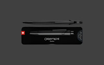 Caran d'Ache - Bolígrafo 849™ Premium Código Negro con Slimpack Foto 1 de 3