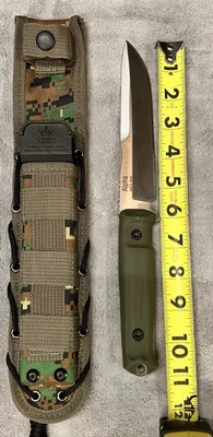 Kizlyar Supreme Alpha Knife AUS-8 Tactical Fixed Blade w/ Sheath Russia - Image 1 of 4