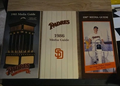 1985/86/87- LOT Of 3-San Diego Padres media guides/Official Mlb - Image 1 of 4