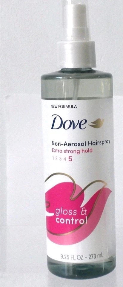 Dove Extra Hold Styling Hairspray Não Aerossol 24H Tocável Brilhante Hold, 9,25 Oz - Imagem 1 de 1