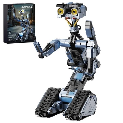 1176 PCS Johnny 5 Robot with Powerful Track MOC Building Blocks Toys for Kids - Image 1 of 4