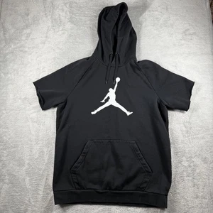 Jordan Shirt Hoodie Mens XL Short Sleeve Pullover NBA Basketball Jumpman - Picture 1 of 13