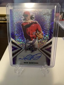 2019 Leaf Flash Purple Nick Quintana Auto #'d /25 REDS