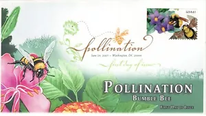 AO-4153-1, 2007, Pollination, FDC, Digital Color Postmark, Add-on Cachet, Wash - Picture 1 of 1