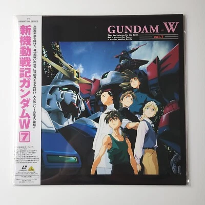 Mobile Suit Gundam Wing Vol 7 Laserdisc LD  1996 BEAL-848 Japanese Anime OBI - Image 1 of 4