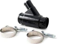 MFM Black Weldless Dual Radiator Coolant Y-Pipe For 13-19 Dodge 6.7L Cummins - Picture 1 of 1