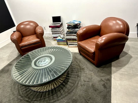vintage pair club chairs Cover