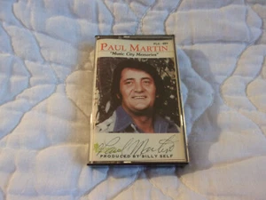 CASSETTE PAUL MARTIN MUSIC CITY MEMORIES SIGNÉE MINEUR DE CHARBON COUNTRY AUTOGRAPHIÉ - Photo 1/6