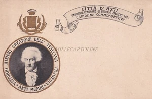 ASTI - Onoranze Centenarie Vittorio Alfieri 1903 Cartolina Commemorativa - Picture 1 of 2