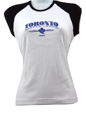 Toronto Maple Leafs Reebok NHL Hockey Dazzled Women's Short Sleeve T-Shirt M-XXL Cover
