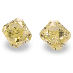 Diamante amarillo radiante VS de lujo de 0,45 TCW para hacer joyas - Imagen 1 de 7