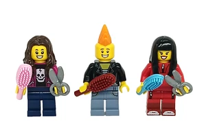 Lego Store BAM Hairdressers Stylists Beauty Brush Scissors Barber Minifigures #1 - Picture 1 of 1