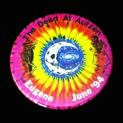 Grateful Dead Pin Oregon Ducks Autzen Eugene OR 1994 6/17,18,19/94 Badge Pinback - Image 1 of 4