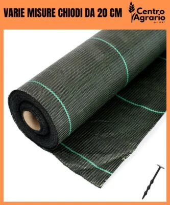 Telo da pacciamatura verde per giardino orto anti erbacce antiradice antierbacce