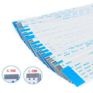 FFC/FPC Flexible Flat Cable Ribbon Pitch 0.5mm 1mm 24/20/18Pin 6-40cm 80C 60V - Picture 1 of 2