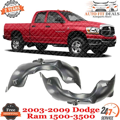 Protector delantero guardabarros revestimiento laterales derecho y derecho para Dodge Ram 1500 2500 3500 2003-2009 Foto 1 de 4