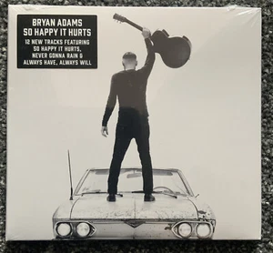 BRYAN ADAMS - SO HAPPY IT HURTS CD (INCLUDING HAND SIGNED CARD BY BRYAN ADAMS) - Picture 1 of 2