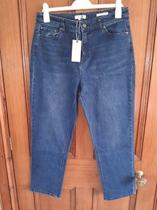 Joules Etta Stretch Straight Leg Jeans - Indigo - Size 14 - Picture 1 of 16