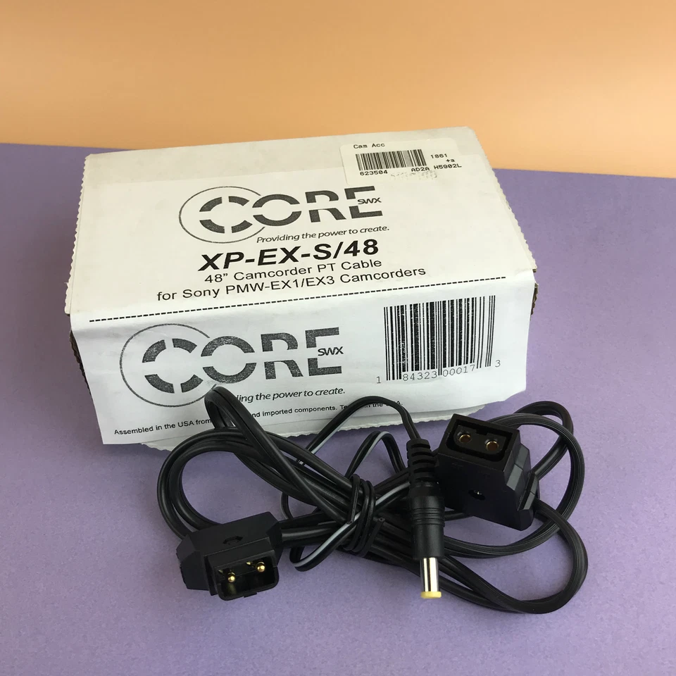 Switronix Core XP-EX-S 48" PowerTap adapter to Sony PMW-EX1/EX3 Camcorder #0173 - Image 1 of 2