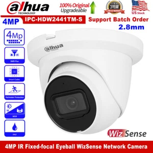 Dahua Brand Original 4MP IPC-HDW2441TM-S WizSense Turret Built in MIC IP Camera - Picture 1 of 23