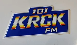 101 KRCK FM 80s Bumper Sticker Portland, Oregon 1983-1985 Vintage - Picture 1 of 1