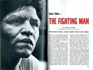 LAURO SALAS 1957 BOXING PICTORIAL MEXICO LIGHTWEIGHT WORLD CHAMPION BOXER - Picture 1 of 2