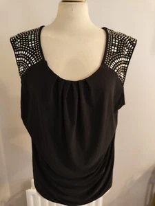 Klass Silver Embroidered Shoulder Strap Front Blouse - Picture 1 of 5