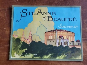 Ste Anne de Beaupre Souvenir-Canadá Vintage Años 30 Folleto de Viaje-Folleto - Imagen 1 de 9